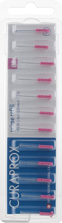 *Набір йоршиків Curaprox міжзубних Prime Refill CPS 08-8шт Рожевий