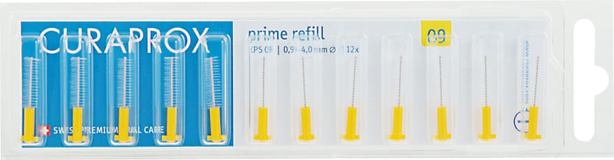 *Набір йоршиків Curaprox міжзубних Prime Refill CPS 09-8шт Жовтий