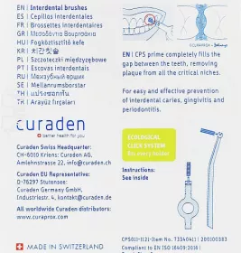 *Набор ершиков Curaprox межзубных Prime Refill CPS 011-8шт Зеленый лайм