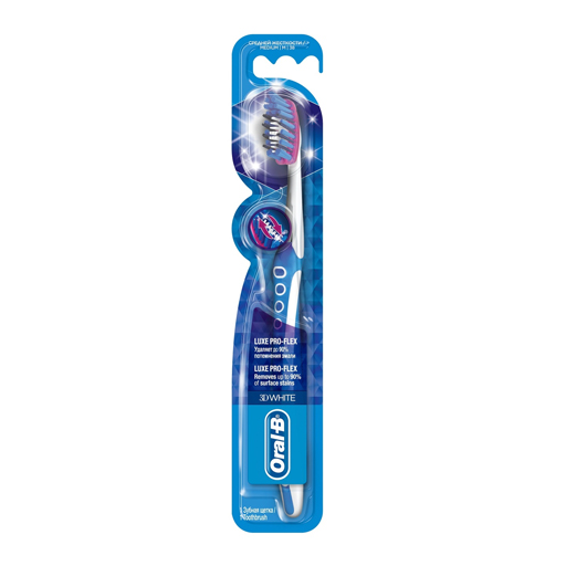 *Зубная щетка ORAL-B 3D White Люкс Про-Флекс 38 средняя *Зубная щетка ORAL-B 3D White Люкс Про-Флекс 38 средняя