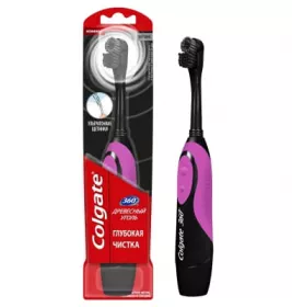 *Зубная щетка Colgate 360 Древесный уголь электрическая