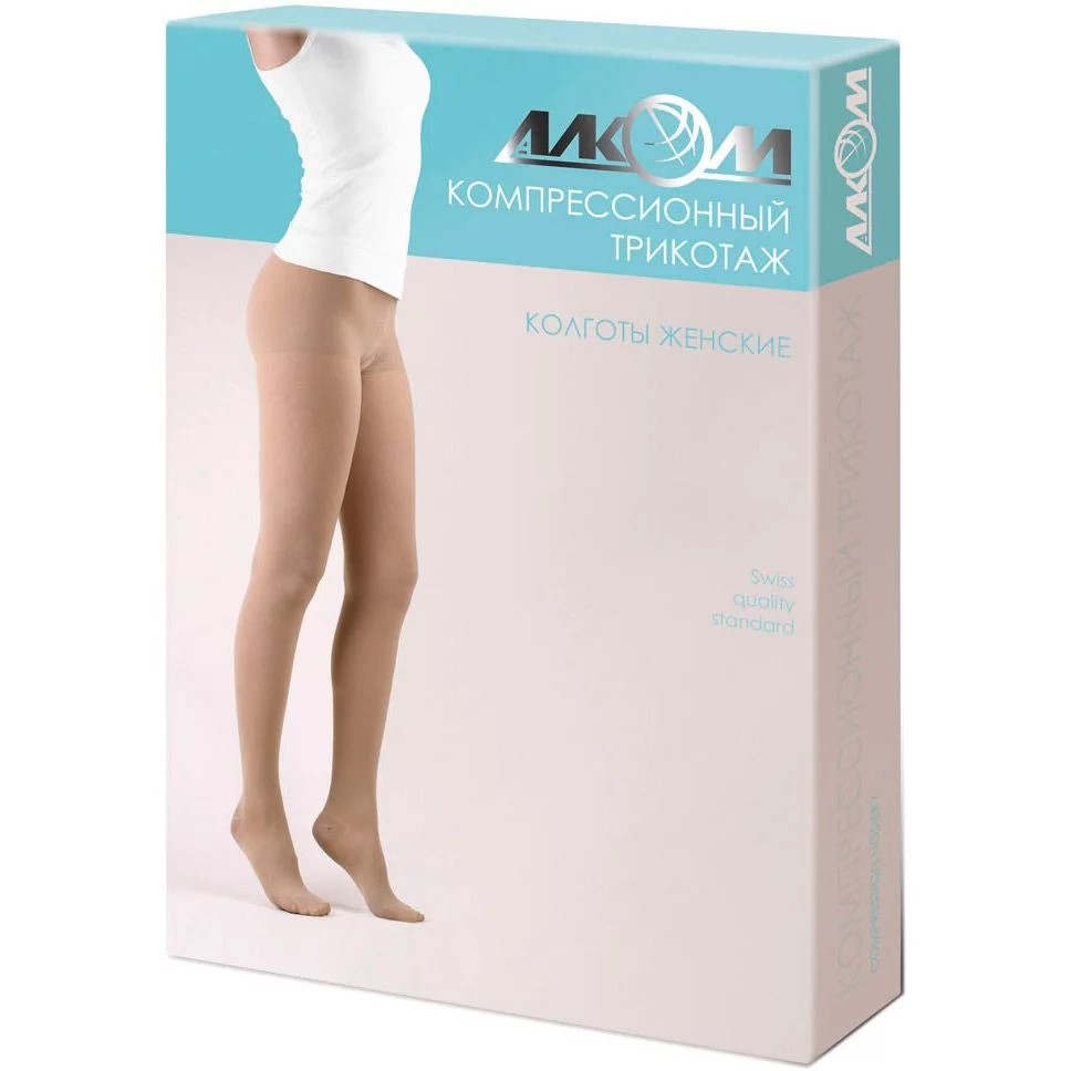 *Колготы Алком 7012 женские 2 компрессия (беж) р.4 *Колготы Алком 7012 женские 2 компрессия (беж) р.4