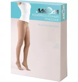 *Н03 7012 Колготы женские 2 компр р.7 беж