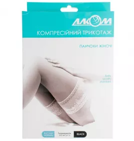 *Н03 6041 Чулки женские 1компр р.2 черн