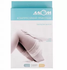 *Чулки Алком 6042 женские 2 компрессия (беж) р.3