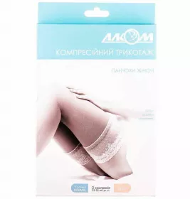 *Н03 6042 Чулки женские 2компр р.7 беж