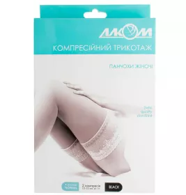 *Н03 6042 Чулки женские 2компр р.4 черн