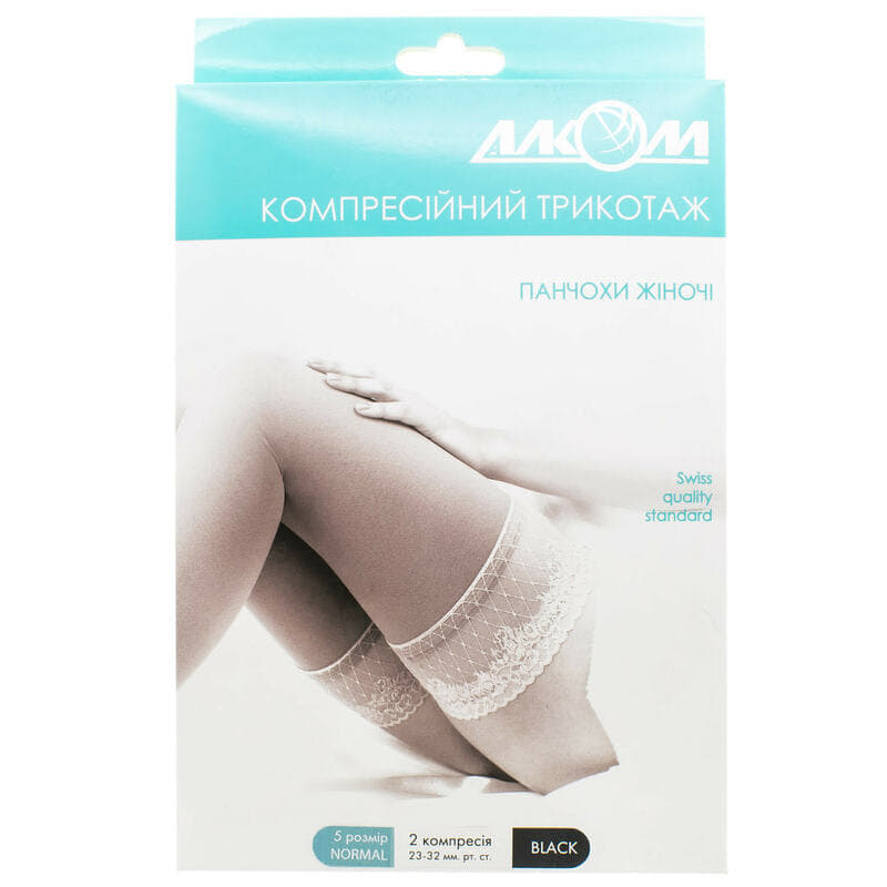 *Н03 6042 Чулки женские 2компр р.5 черн