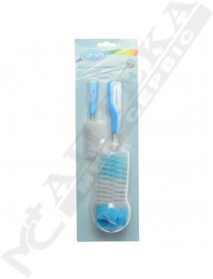 Щітка Lindo для миття пляшечок та сосок із поролоном