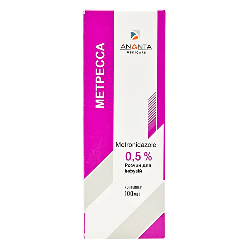 Метресса розчин для інфузій 0.5% по 100 мл у контейнері