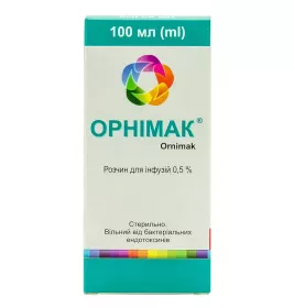 Орнімак розчин для інфузій 5 мг/мл по 100 мл у флаконі 1 шт. - Інфузія