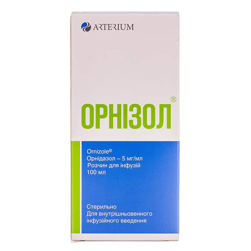 Орнизол раствор для инфузий 5 мг/мл по 100 мл во флаконе 1 шт.