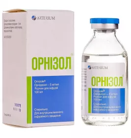 Орнізол розчин для інфузій 5 мг/мл по 100 мл у флаконі 1 шт.