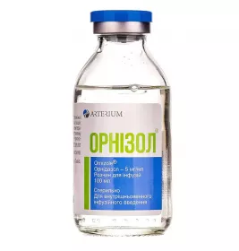 Орнізол розчин для інфузій 5 мг/мл по 100 мл у флаконі 1 шт.