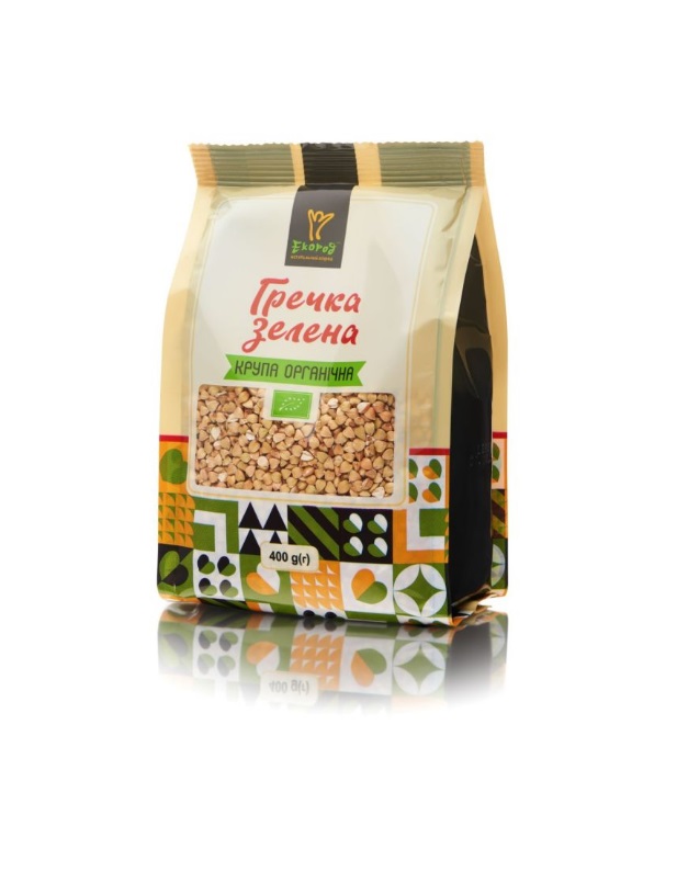 Крупа гречана зелена органічна Екород 400 г