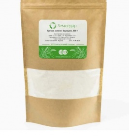 Гречки зеленої цільнозернове борошно 500г