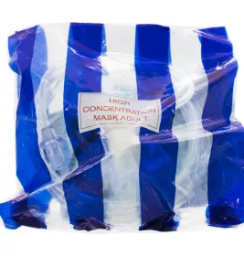 *Киснева маска EcoLite для дорослих, для забезпечення високої концентрації кисню з кисневою трубкою