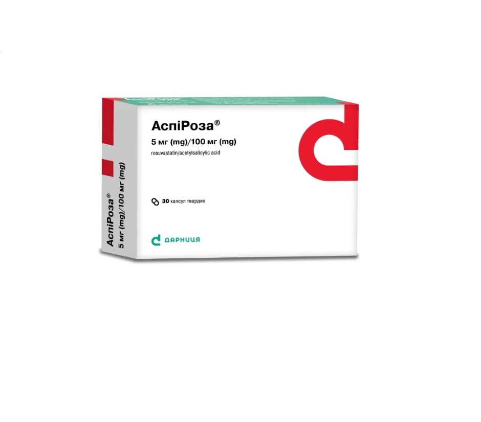 Аспіроза Дарниця капсули по 5 мг/100 мг 30 шт.
