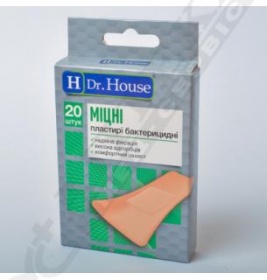 *Лейкопластырь H Dr.House набор Крепкие 7,2 см*2,3 см тканая основа №20