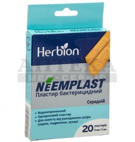*Лейкопластрь Neemplast бактер.19мм*72мм №20