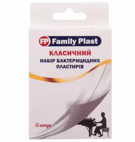 *Лейкопластир FP Family Plast набір мед. бактериц. Класичний №15   