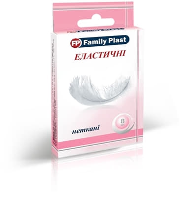 *Family Plast ПЛАСТИР бактериц.нетканий 25х72мм №8