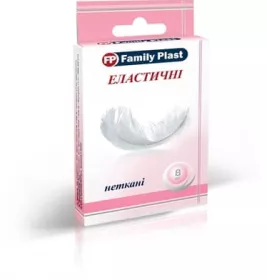 *Family Plast ПЛАСТИР бактериц.нетканий 25х72мм №8
