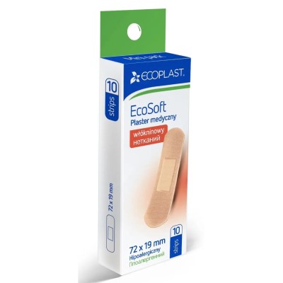 *Лейкопластир ECOPLAST Тканий набір 7,2*1,9см №10