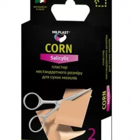 *Лейкопластир Milplast Corn salicylic д/сухих мозолів 6*4см №2