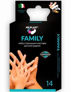 *Лейкопластир Milplast Family набір стер.№14 *Лейкопластир Milplast Family набір стер.№14
