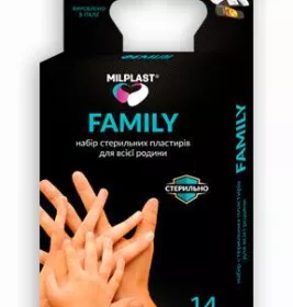 *Лейкопластир Milplast Family набір стер.№14