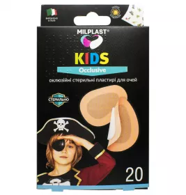 *Лейкопластир Milplast Kids occlusive стерильн. оклюзіон. для очей №20