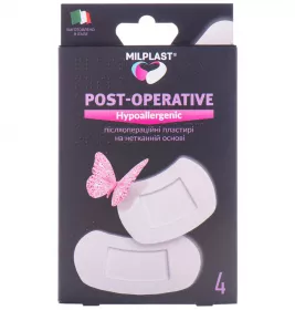 *Лейкопластир Milplast післяопер.неткан. набір №4