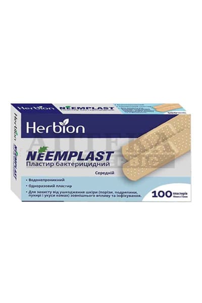 *Лейкопластырь Neemplast бактер.19*72мм №100 *Лейкопластырь Neemplast бактер.19*72мм №100