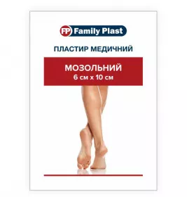 Лейкопластырь FP Family Plast мед. мозольный 6см*10см №1