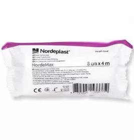 *Бинт Nordeplast еластичний фіксуючий Norde Max 8см*4м