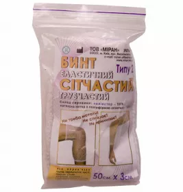 БинтТип-2 еласт.сітчаст.труб.50смх3см поліестер(рука,нога) Міран