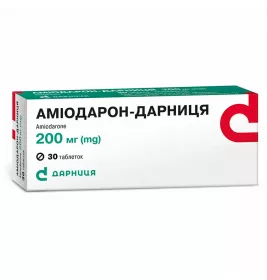 Аміодарон-Дарниця таблетки по 200 мг 30 шт. (10х3)