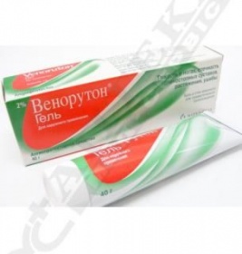 *Венорутон гель 2% туба 40г