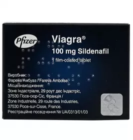 Віагра таблетки по 100 мг 1 шт.