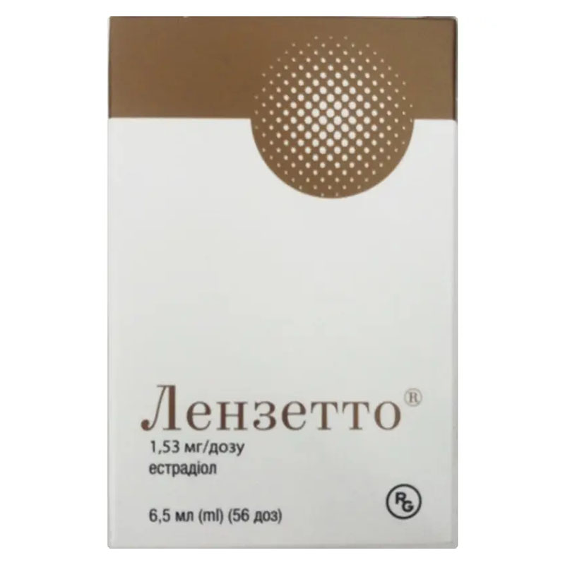 Лензетто спрей 1.53 мг/дозу по 6,5 мл (56 доз) у флаконі 1 шт.