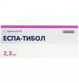 Эспа-тибол таблетки по 2.5 мг 28 шт. (28х1)