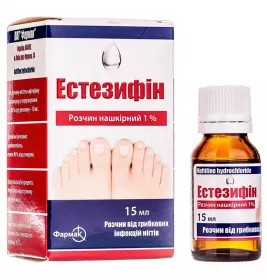 Естезифін розчин 1% по 15 мл у флаконі