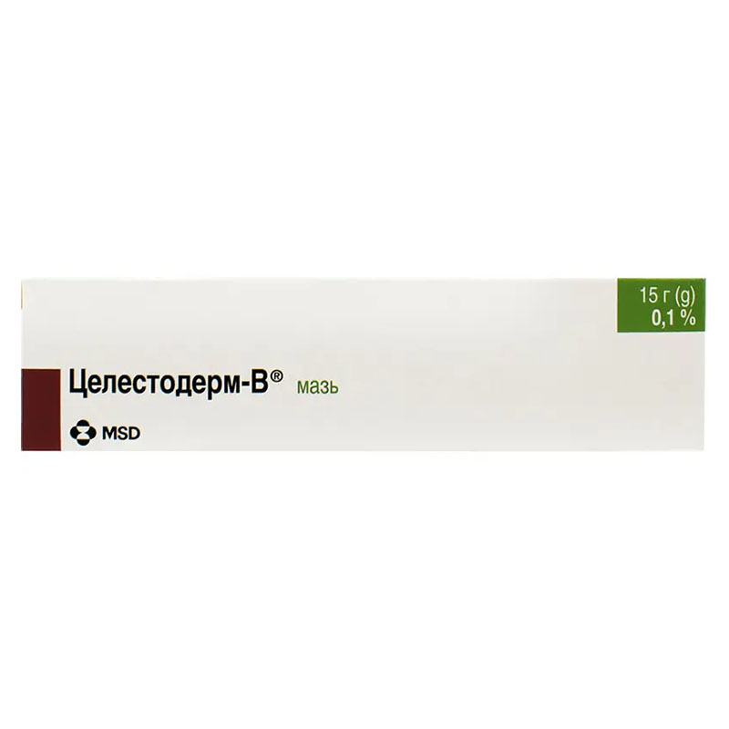 Целестодерм-В мазь 0.1% по 15 г в тубах 1 шт.