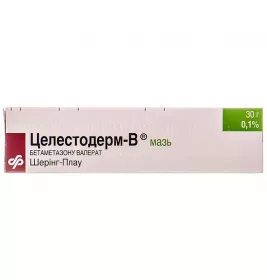 Целестодерм-В мазь 0.1% по 30 г у тубах 1 шт.
