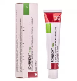 Тридерм мазь по 15 г у тубах 1 шт.