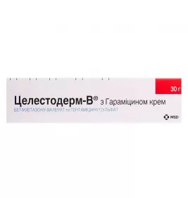 Целестодерм-В с гарамицином крем по 30 г в тубах