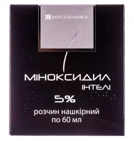 Міноксидил інтелі розчин 5% по 60 мл у флаконі 1 шт.