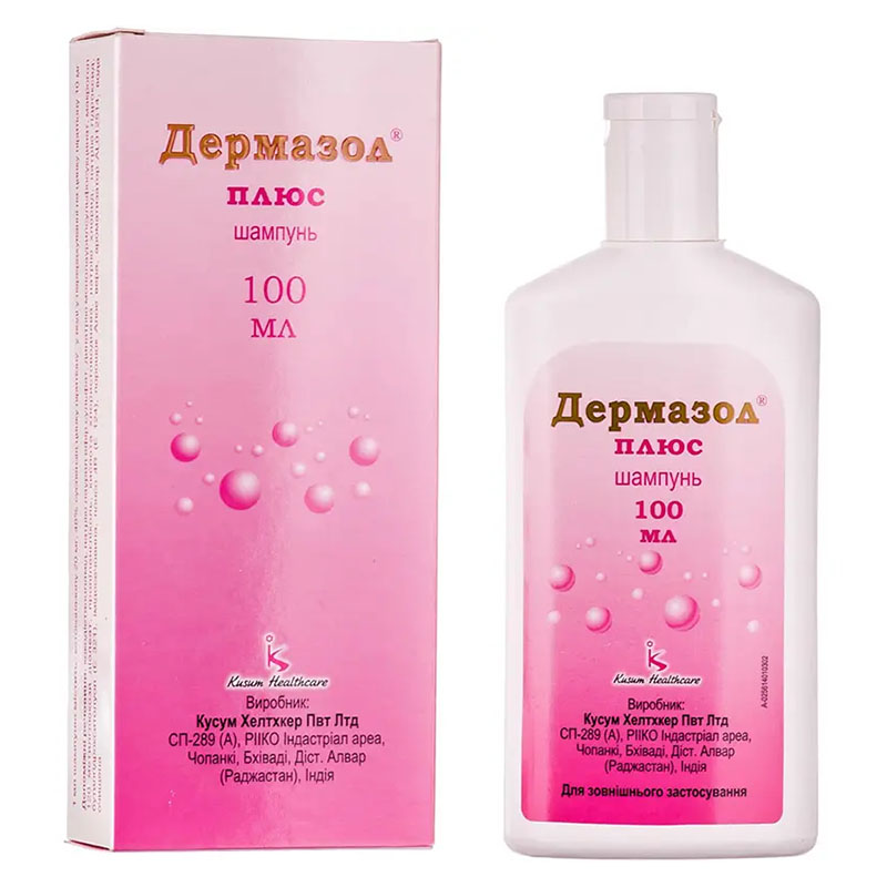 Дермазол Плюс шампунь по 100 мл у флаконі 1 шт.