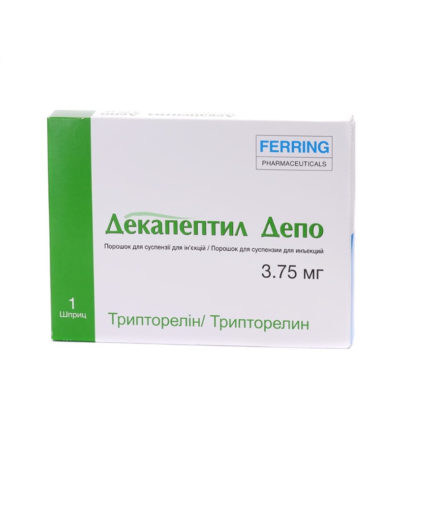 Декапептил депо порошок по 3.75 мг в шприці 1 шт.